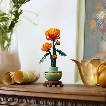 Orchid Bamboo Chrysanthemum Plum Blossom Building